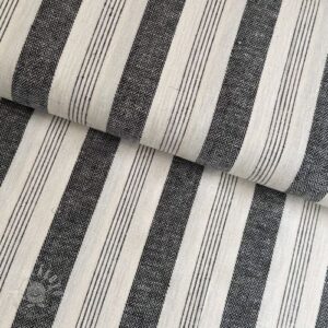 Ľan YARN DYED BIG Stripe black - ľan metraz, predpraný ľan, ľanová látka, ľanové látky, ľanová metrážlátky, takoy látky, latky metráž, metráž látky, látky na šaty, látka na saty, latky online, bavlnené látky, metraz latok, bavlnená látka, lanová latka, latkyonline, online latky, ľanova latka, látky na šitie, ľan metráž, predaj látok, lacnelatky, kamel latky, margo metráž, poncik metraz