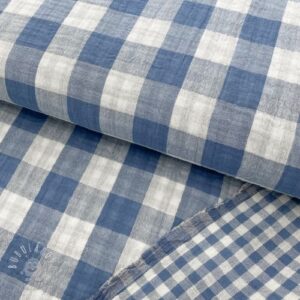 Dvojitá gázovina/mušelín Double sided CHECKS MINI indigo - muselin, mušelín, mušelín metráž, dvojita gazovina, mušelin, mušelin latka, muselin latka, dvojita gazovina muselin, gazovina latka, bavlnený mušelín, takoy muselin, bubulakovo muselin, trojita gazovina, mušelín cena, latky muselin, bavlneny muselin, dvojita gazovina metraz, gazovina muselin, muselin vzorovany