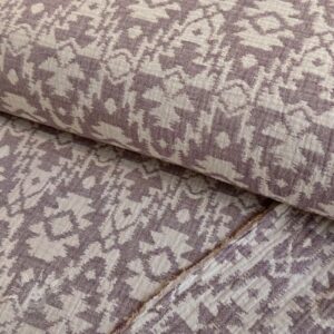 Dvojitá gázovina/mušelín JACQUARD Aztec aubergine - muselin, mušelín, mušelín metráž, dvojita gazovina, mušelin, mušelin latka, muselin latka, dvojita gazovina muselin, gazovina latka, bavlnený mušelín, takoy muselin, bubulakovo muselin, trojita gazovina, mušelín cena, latky muselin, bavlneny muselin, dvojita gazovina metraz, gazovina muselin, muselin vzorovany