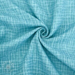 Dvojitá gázovina/mušelín Vintage aqua - muselin, mušelín, mušelín metráž, dvojita gazovina, mušelin, mušelin latka, muselin latka, dvojita gazovina muselin, gazovina latka, bavlnený mušelín, takoy muselin, bubulakovo muselin, trojita gazovina, mušelín cena, latky muselin, bavlneny muselin, dvojita gazovina metraz, gazovina muselin, muselin vzorovany