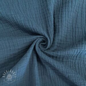 Dvojitá gázovina/mušelín indigo ORGANIC - muselin, mušelín, mušelín metráž, dvojita gazovina, mušelin, mušelin latka, muselin latka, dvojita gazovina muselin, gazovina latka, bavlnený mušelín, takoy muselin, bubulakovo muselin, trojita gazovina, mušelín cena, latky muselin, bavlneny muselin, dvojita gazovina metraz, gazovina muselin, muselin vzorovany