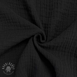 Dvojitá gázovina/mušelín black ORGANIC - muselin, mušelín, mušelín metráž, dvojita gazovina, mušelin, mušelin latka, muselin latka, dvojita gazovina muselin, gazovina latka, bavlnený mušelín, takoy muselin, bubulakovo muselin, trojita gazovina, mušelín cena, latky muselin, bavlneny muselin, dvojita gazovina metraz, gazovina muselin, muselin vzorovany