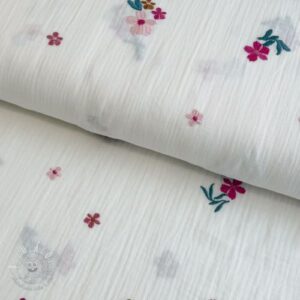 Dvojitá gázovina/mušelín EMBROIDERY Flowers MIA camel - muselin, mušelín, mušelín metráž, dvojita gazovina, mušelin, mušelin latka, muselin latka, dvojita gazovina muselin, gazovina latka, bavlnený mušelín, takoy muselin, bubulakovo muselin, trojita gazovina, mušelín cena, latky muselin, bavlneny muselin, dvojita gazovina metraz, gazovina muselin, muselin vzorovany