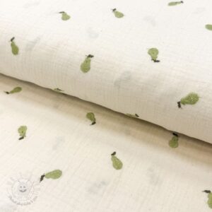 Dvojitá gázovina/mušelín EMBROIDERY Fruit natural green - muselin, mušelín, mušelín metráž, dvojita gazovina, mušelin, mušelin latka, muselin latka, dvojita gazovina muselin, gazovina latka, bavlnený mušelín, takoy muselin, bubulakovo muselin, trojita gazovina, mušelín cena, latky muselin, bavlneny muselin, dvojita gazovina metraz, gazovina muselin, muselin vzorovany